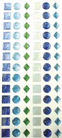 Graine Creative autocollants époxy loisirs créatifs 12 mm bleu 78 pcs décoration
