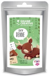Graine Creative Fimo polymeerklei rendier - creatieve kerst knutselset