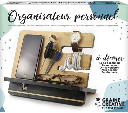Graine Creative GC Houten Bureau Organisator 24x22x4,5 cm