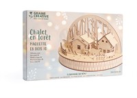 Graine Creative set miniature DIY en bois maisons dans la forêt 30x15x18 cm