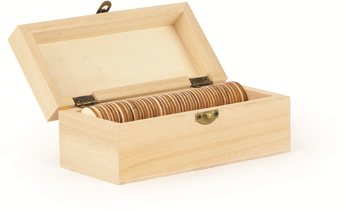 Graine Creative GC Houten Kistje met Harten 15x6x7 cm