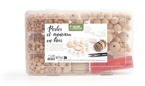 Graine Creative GC Houten Kralen Set 747 stuks
