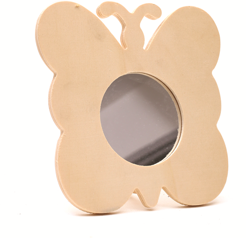 Graine Creative GC Houten Spiegel Vlinder 15,5x15 cm