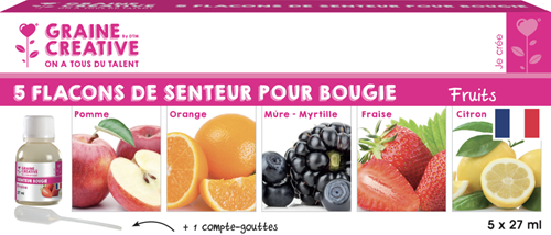 Graine Creative GC Kaarsen Geurstof Set 5x27 ml Fruit