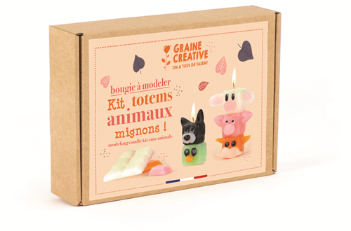 Graine Creative GC Kaarsen Kneden Set Dieren Totem