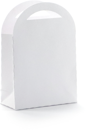 Graine Creative GC Kartonnen Cadeauzakje 7x10 cm Wit 6 stuks