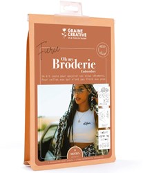 Graine Creative kit broderie vêtements upcycling Fierce - loisirs créatifs