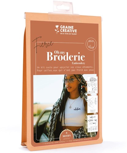 Graine Creative GC Kleding Upcyclen met Borduren Set Fierce