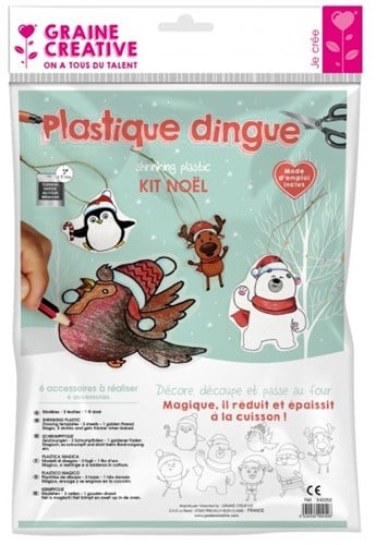 Graine Creative GC Krimpfolie A4 Kersthangers 7 stuks