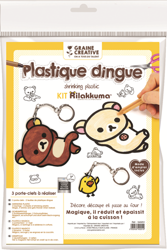 Graine Creative GC Krimpfolie A4 Rilakkuma Sleutelhangers 2 vel