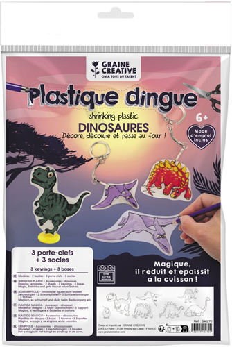 Graine Creative GC Krimpfolie Dinosaurussen Set