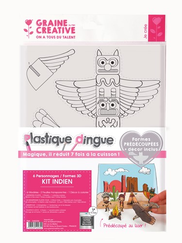 Graine Creative GC Krimpfolie Set Indianen