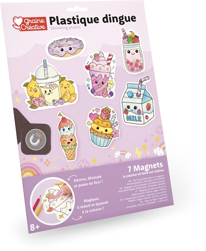 Graine Creative GC Krimpfolie Set Kawaii Magneten