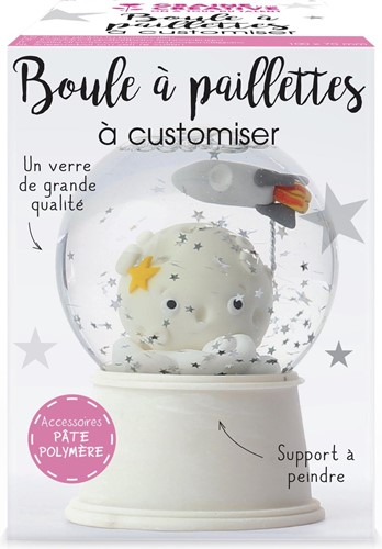 Graine Creative GC Maak je Eigen Sneeuwbol Set met Sterretjes 8x10,3 cm