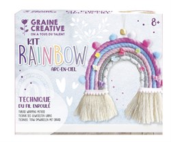 Graine Creative macramé regenboog knoopset DIY creatief speelgoed
