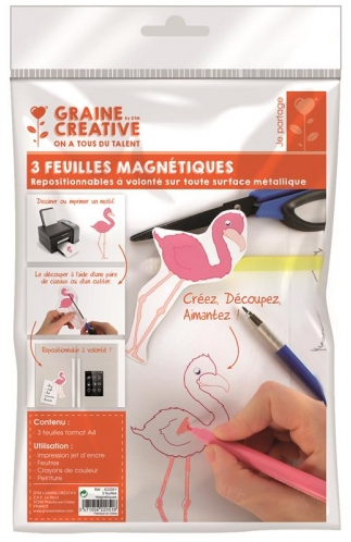 Graine Creative GC Magneetpapier A4 3 stuks