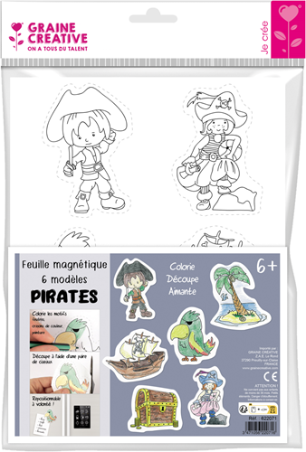 Graine Creative GC Magneten Kleuren Piraten