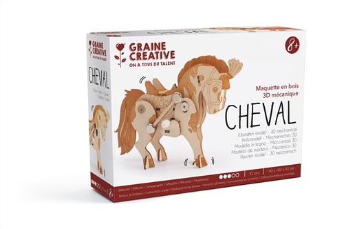 Graine Creative GC Mechanisch Model Paard 3D Set