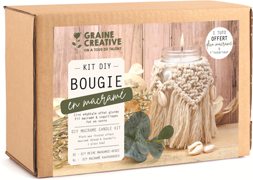 Graine Creative GC Plantaardige Kaarsen Maken Set Macramé Bohemian