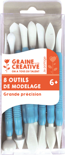 Graine Creative GC Plastic Modelleer Gereedschap 8 stuks