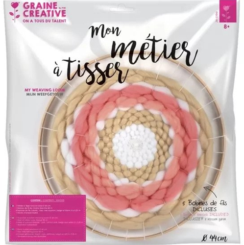 Graine Creative GC Rond Weven Set Groot 44 cm