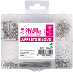 Graine Creative coffret starter bijoux - 407 pièces argenté
