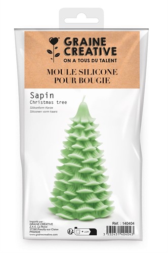 Graine Creative GC Siliconen Kaarsen Mal Kerstboom Groot 9x15,2 cm
