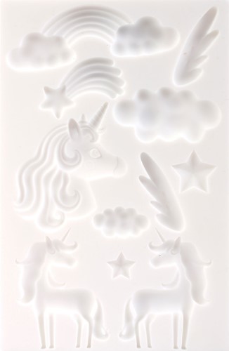 Graine Creative GC Siliconen Mal 20x13 cm Unicorn