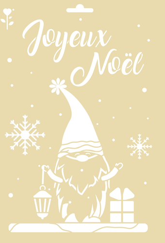 Graine Creative GC Sjabloon A4 Kerst Gnoom