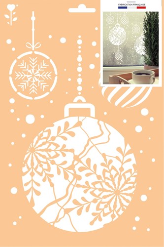 Graine Creative GC Sjabloon A4 Kerstballen