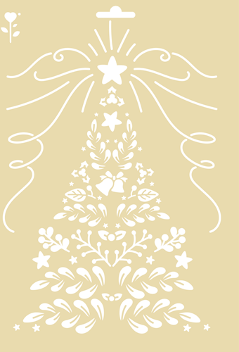 Graine Creative GC Sjabloon A4 Kerstboom