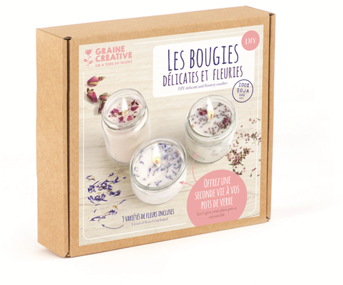 Graine Creative GC Soja Kaarsen Maken Set Zomerse Bloemen