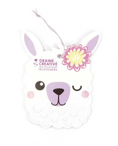 Graine Creative GC Stickerboek Lama 183 stuks