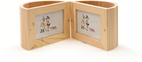 Graine Creative boîte à crayons bois pliable 13,5x13,5x9 cm porte-photos