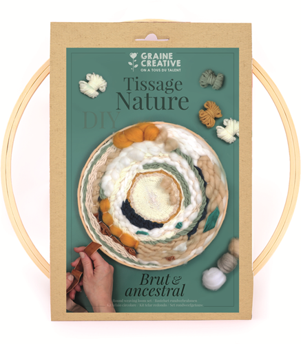 Graine Creative GC Weefset Rond Natuur 30 cm