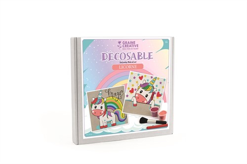 Graine Creative GC Zandschilderen Set Eenhoorns 30x30 cm
