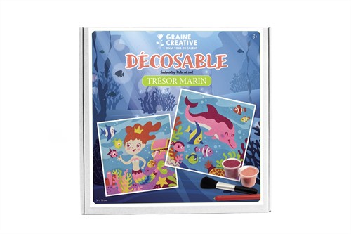 Graine Creative GC Zandschilderen Set Zee Zoektocht 30x30 cm