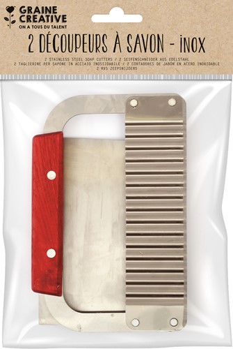 Graine Creative GC Zeepsnijder Set Glad & Gecanneleerd Ribbel 2 stuks