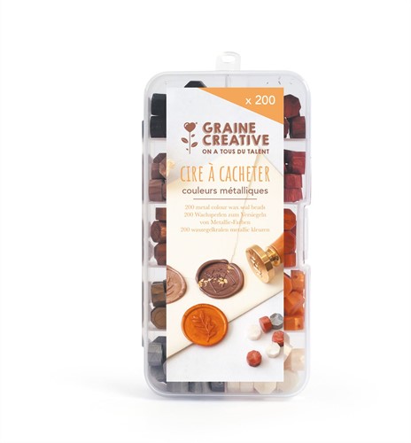 Graine Creative GC Zegelwas Set 200 stuks Metallic