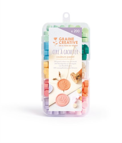 Graine Creative GC Zegelwas Set 200 stuks Pastel
