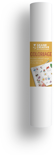 Graine Creative GC Zelfklevend Muur Tekenpapier Rol 31,5x355 cm