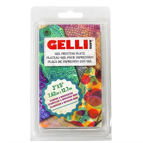 Gelli Arts plaque de gel d'impression - plaque créative 7,6x12,7 cm pour impressions uniques