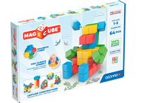 Geomag magnetisch bouwspel Magicube Creative Set 64-delig kleurrijk