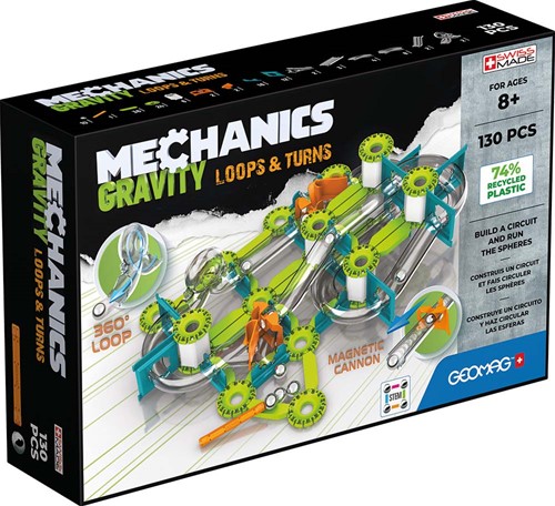 Geomag Mechanics Gravity RE Loops & Turns 130 pièces