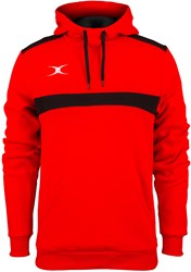 Gilbert hoodie sport Photon rouge noir 2XL rugby polaire
