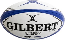 Gilbert ballon de rugby entraînement G-TR4000 bleu - taille 4 - ballon d'entraînement