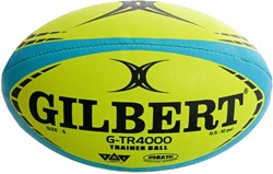 Gilbert ballon de rugby entraînement G-tr4000 fluor taille 4 bleu sport