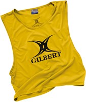 Gilbert Rugbyhesje Polyester Geel - Volwassenen sporttraining
