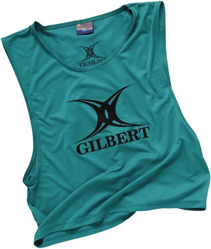 Gilbert Chasuble Rugby Polyester Vert - Adultes Entraînement Rugby