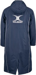 Gilbert rugby jas Touchline blauw - L / XL - warme sportjas